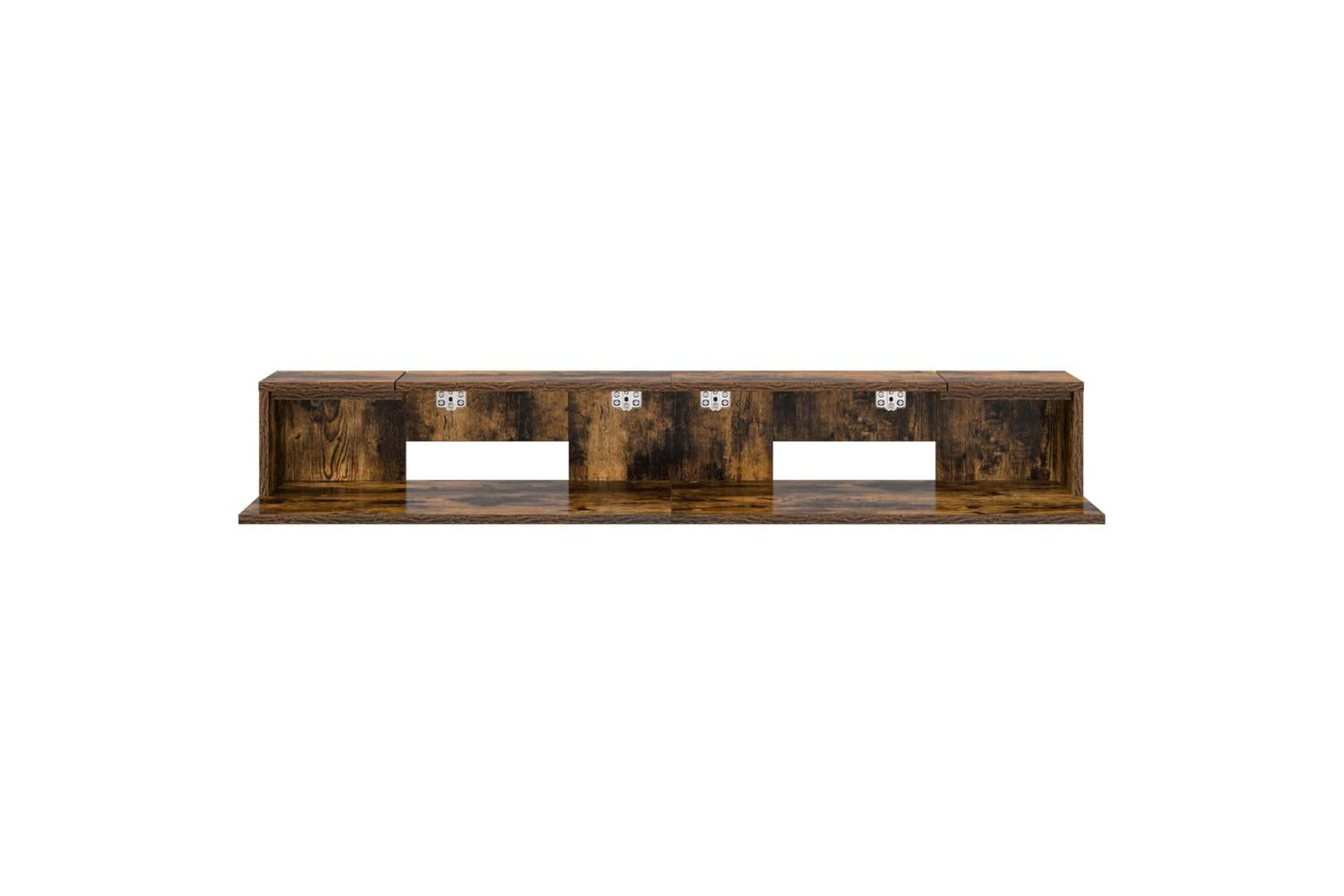 Vidaxl Studio Desk Smoked Oak 110 X 36 X 195 Cm Engineered Wood-5