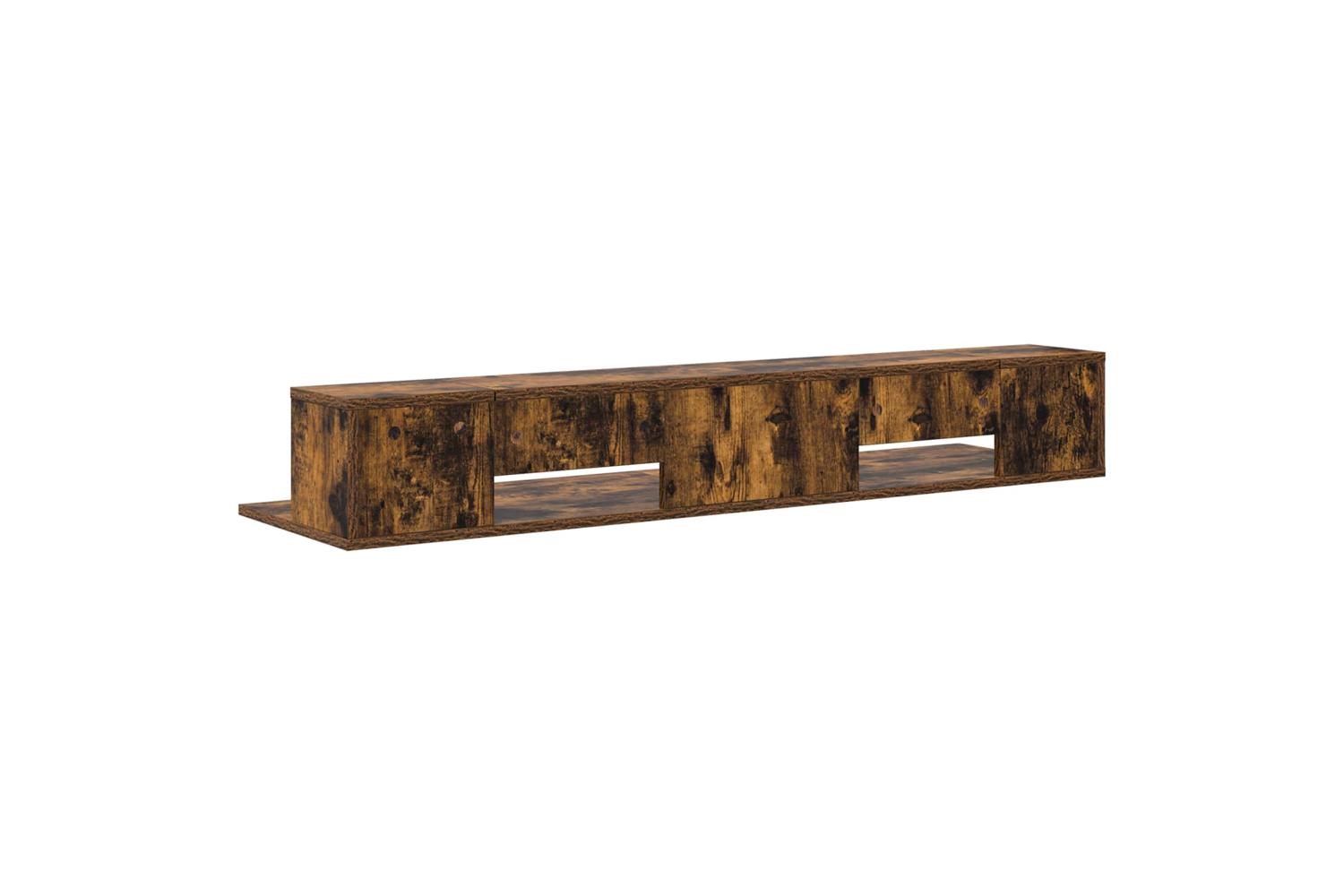Vidaxl Studio Desk Smoked Oak 110 X 36 X 195 Cm Engineered Wood-7