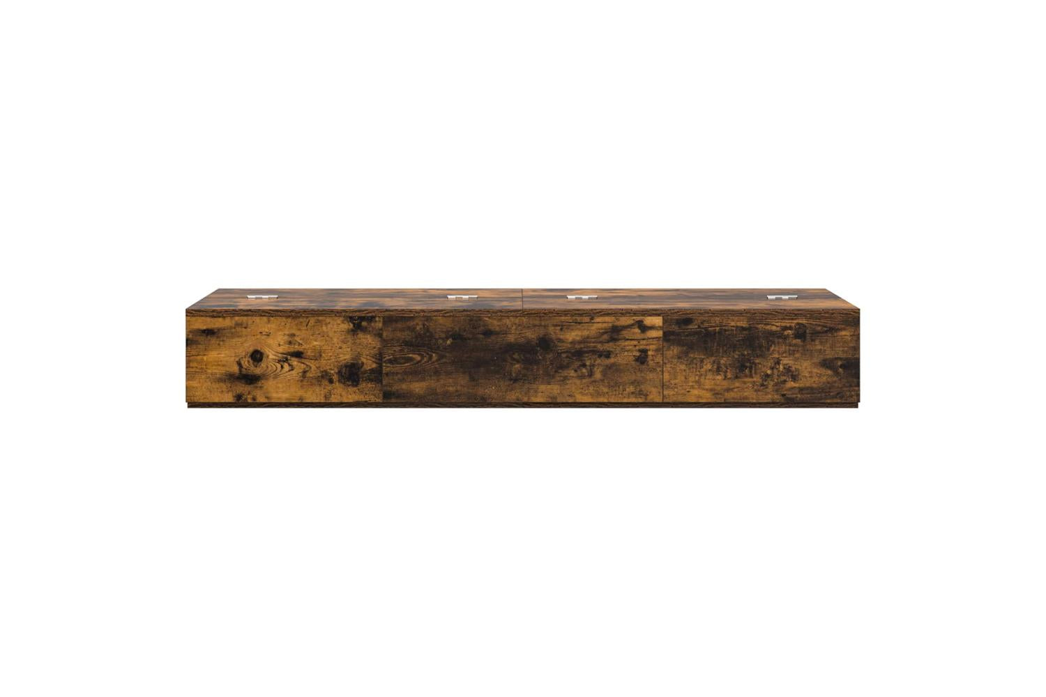 Vidaxl Studio Desk Smoked Oak 110 X 40 X 195 Cm Engineered Wood-5