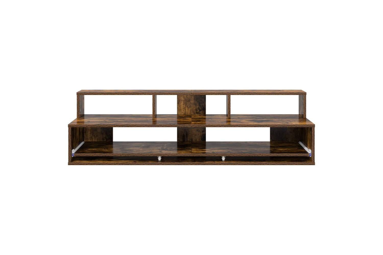 Vidaxl Studio Desk Smoked Oak 110 X 425 X 36 Cm Engineered Wood-5