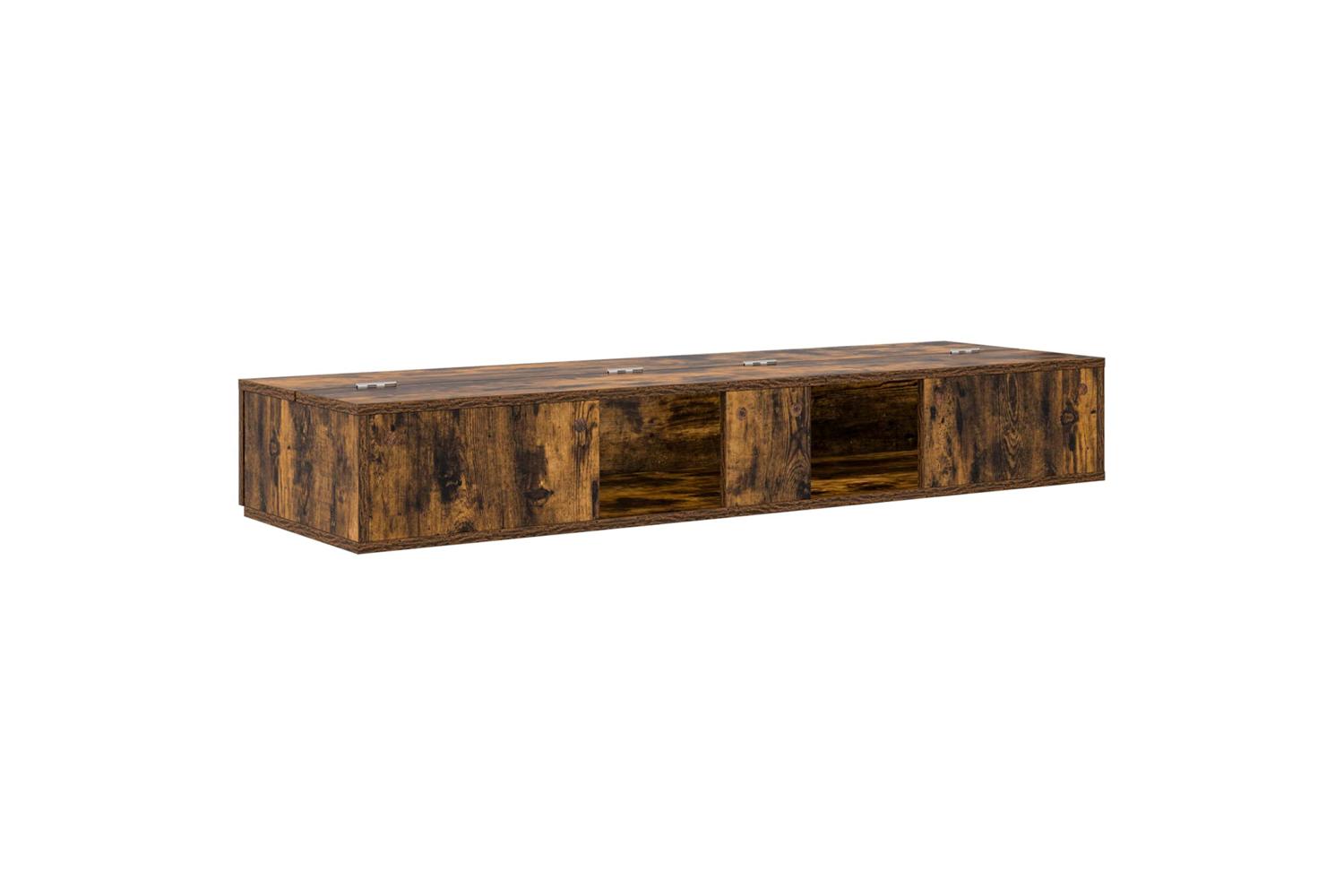 Vidaxl Studio Desk Smoked Oak 130 X 40 X 195 Cm Engineered Wood-7