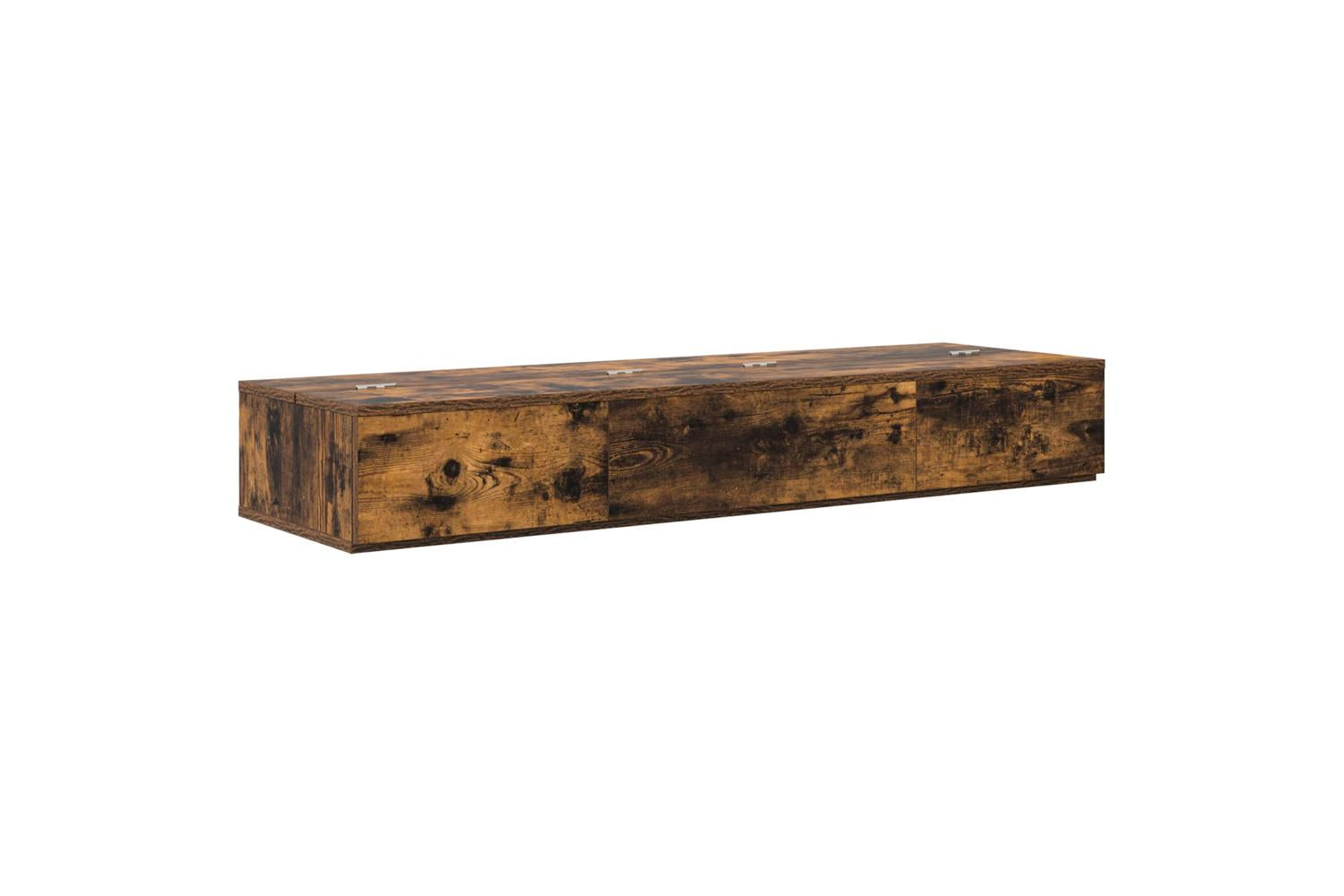 Vidaxl Studio Desk Smoked Oak 152 X 40 X 195 Cm Engineered Wood