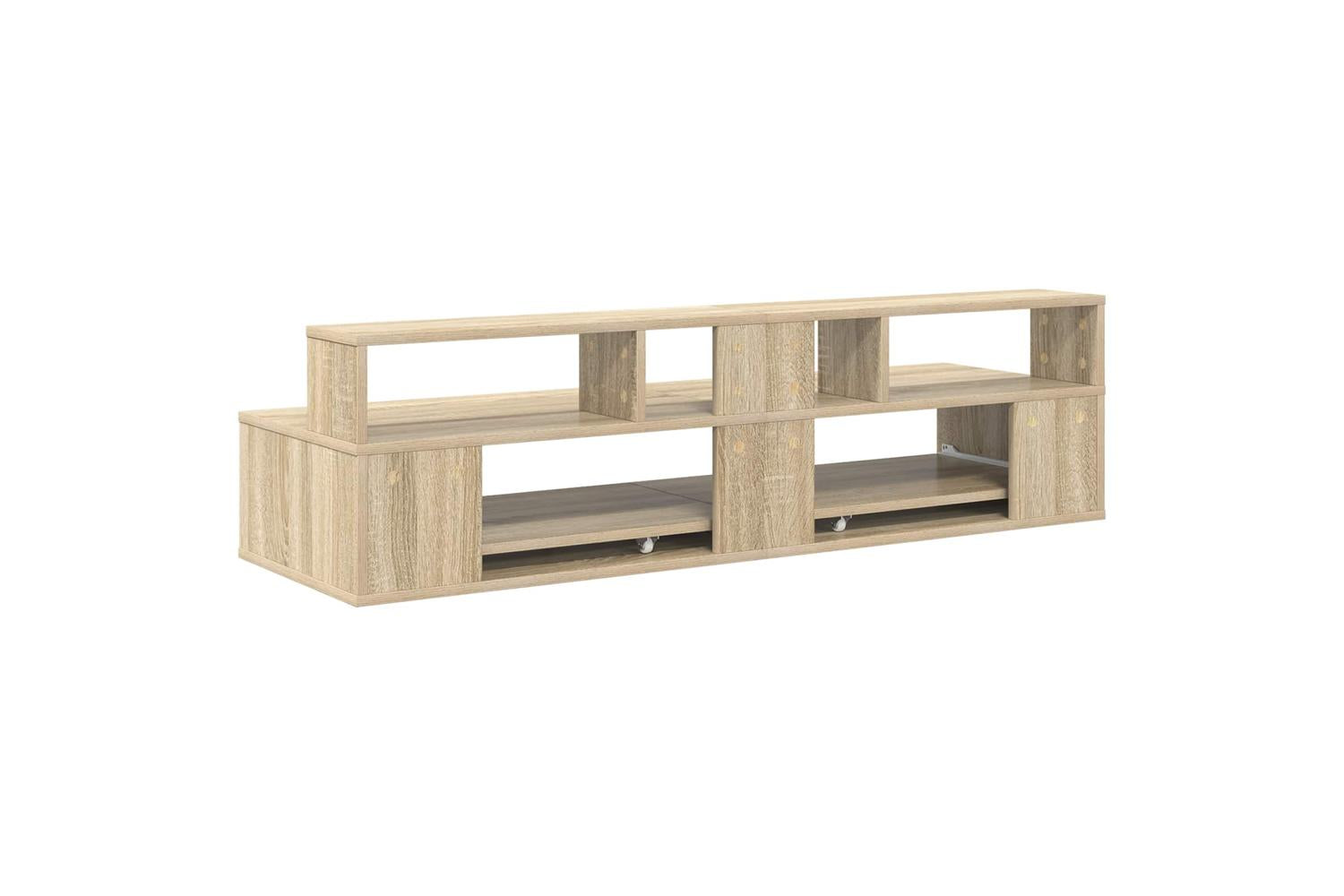 Vidaxl Studio Desk Sonoma Oak 130 X 425 X 36 Cm Engineered Wood-7