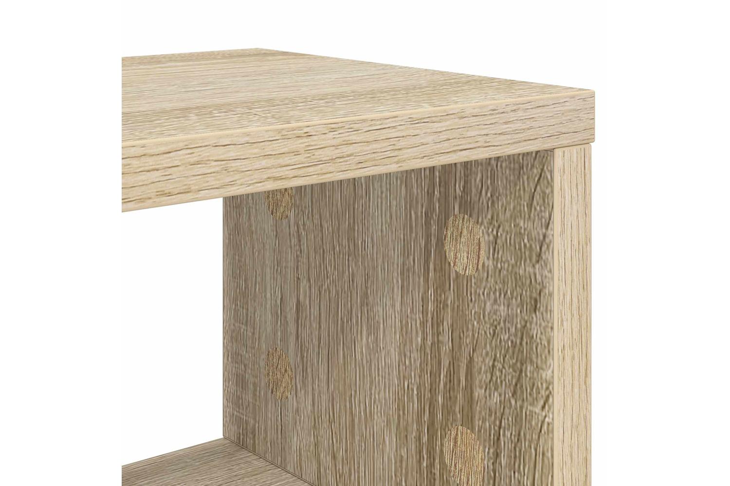 Vidaxl Studio Desk Sonoma Oak 130 X 425 X 36 Cm Engineered Wood-8