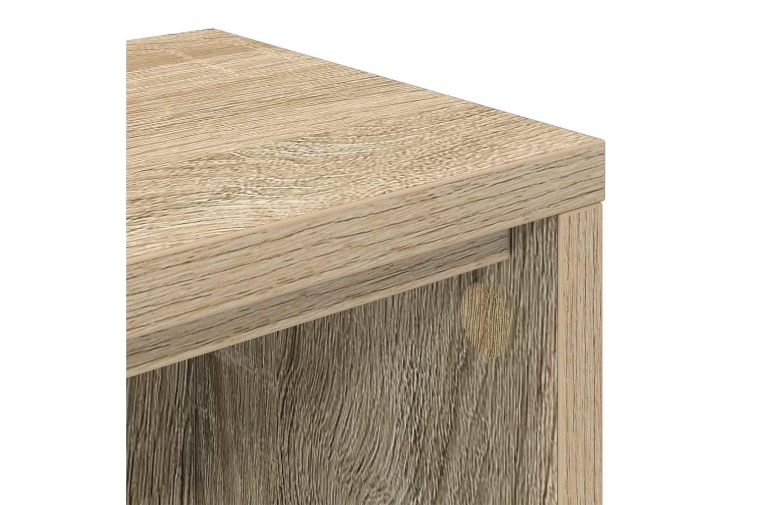 Vidaxl Studio Desk Sonoma Oak 152 X 36 X 195 Cm Engineered Wood-8