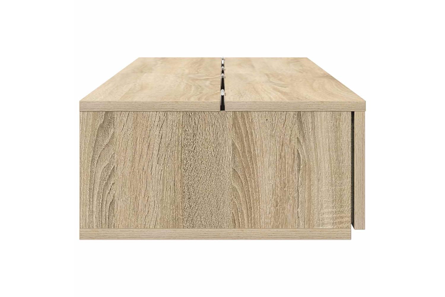 Vidaxl Studio Desk Sonoma Oak 152 X 40 X 195 Cm Engineered Wood-6
