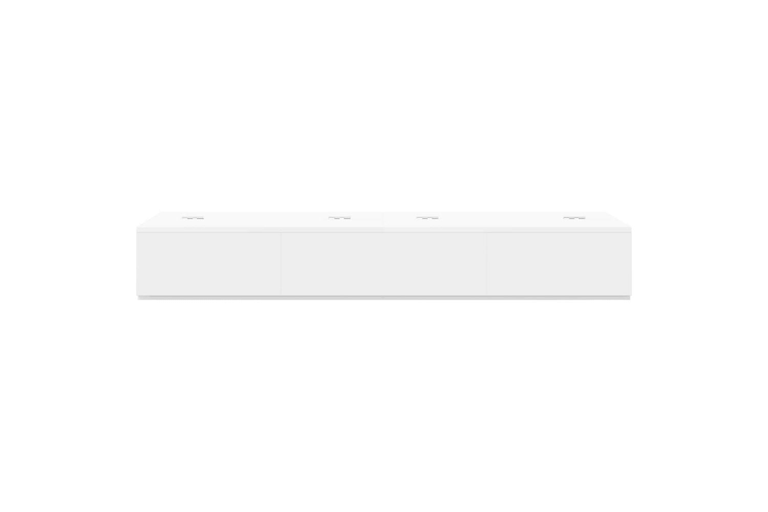 Vidaxl Studio Desk White 110 X 40 X 195 Cm Engineered Wood-5