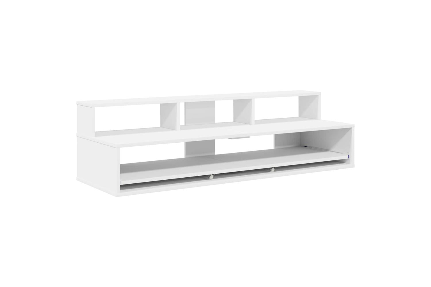 Vidaxl Studio Desk White 130 X 425 X 36 Cm Engineered Wood
