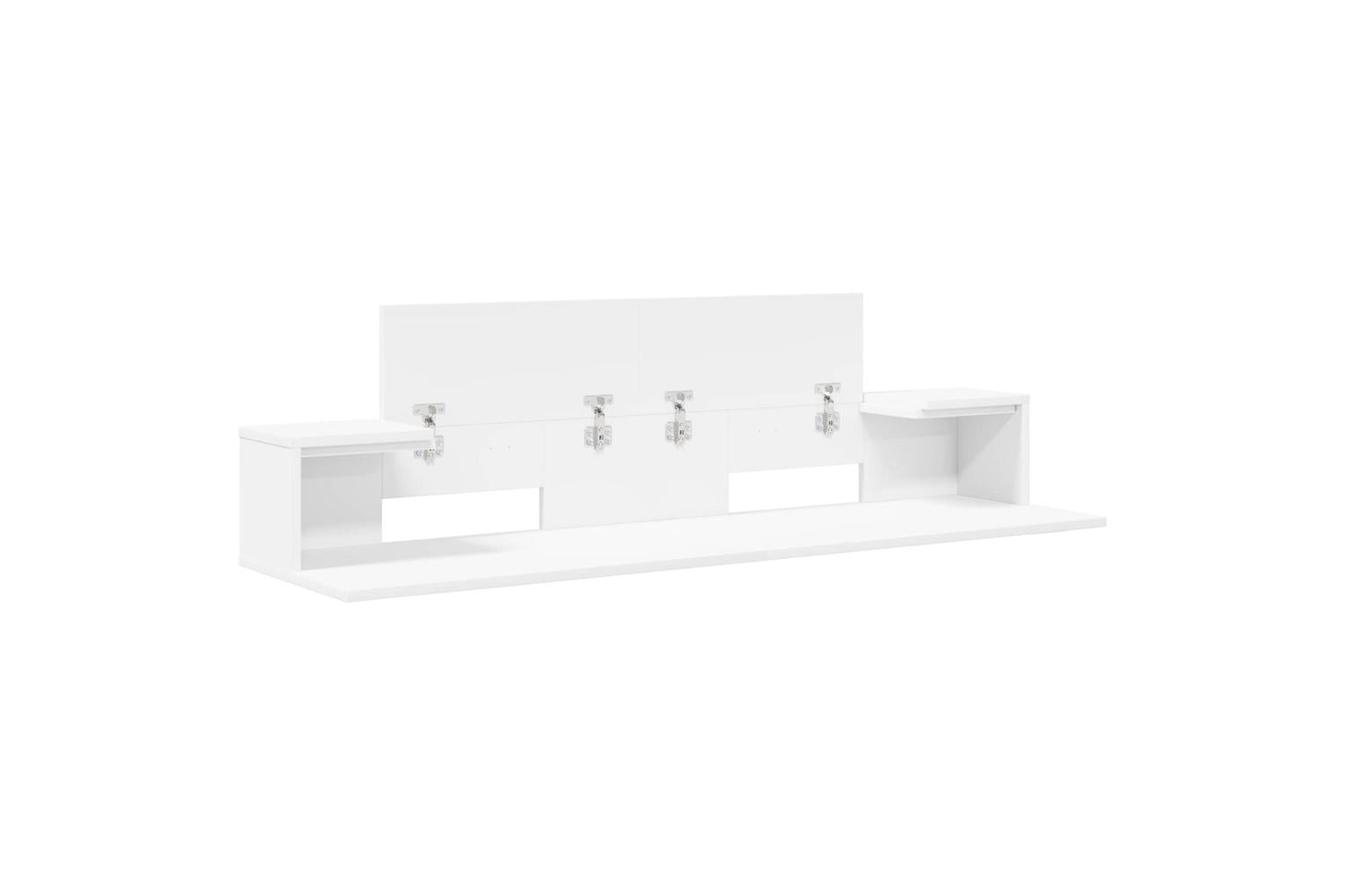Vidaxl Studio Desk White 152 X 36 X 195 Cm Engineered Wood-4