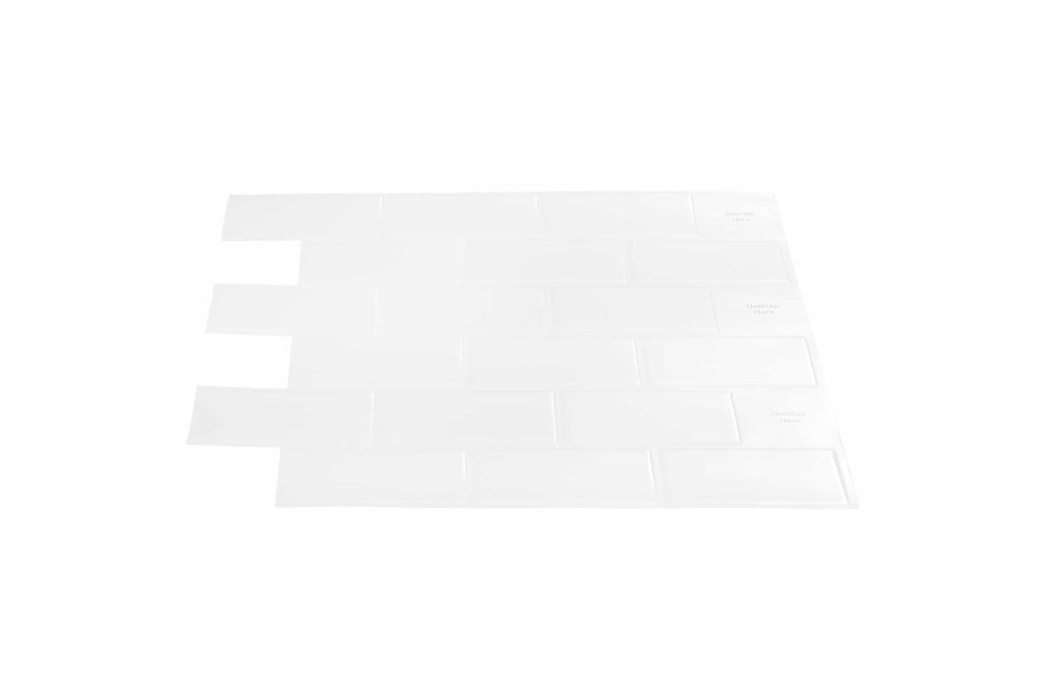 Vidaxl Subway Tile 10 Pcs White 30 X 30 Cm Polyurethane And Pet-3