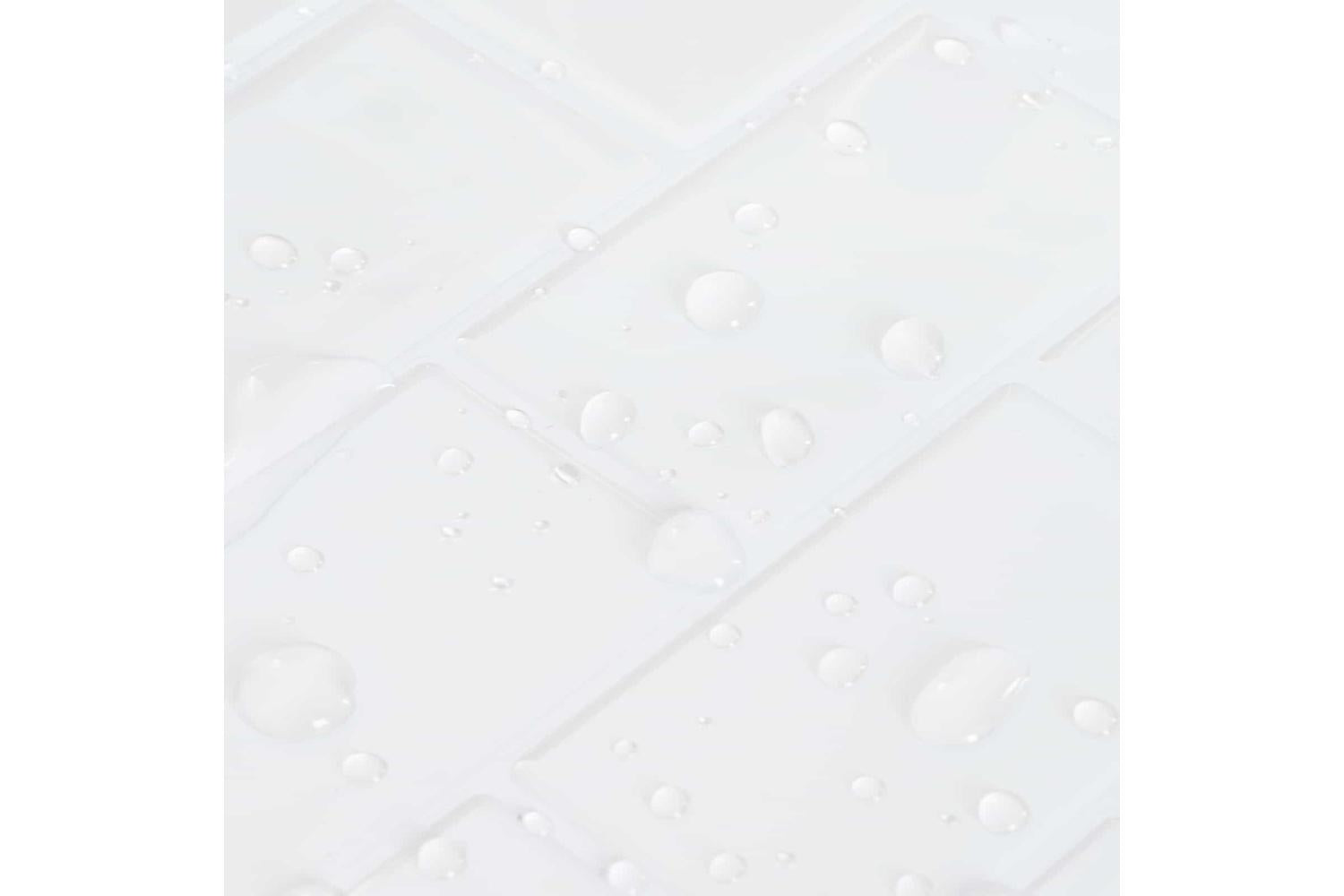 Vidaxl Subway Tile 10 Pcs White 30 X 30 Cm Polyurethane And Pet-8