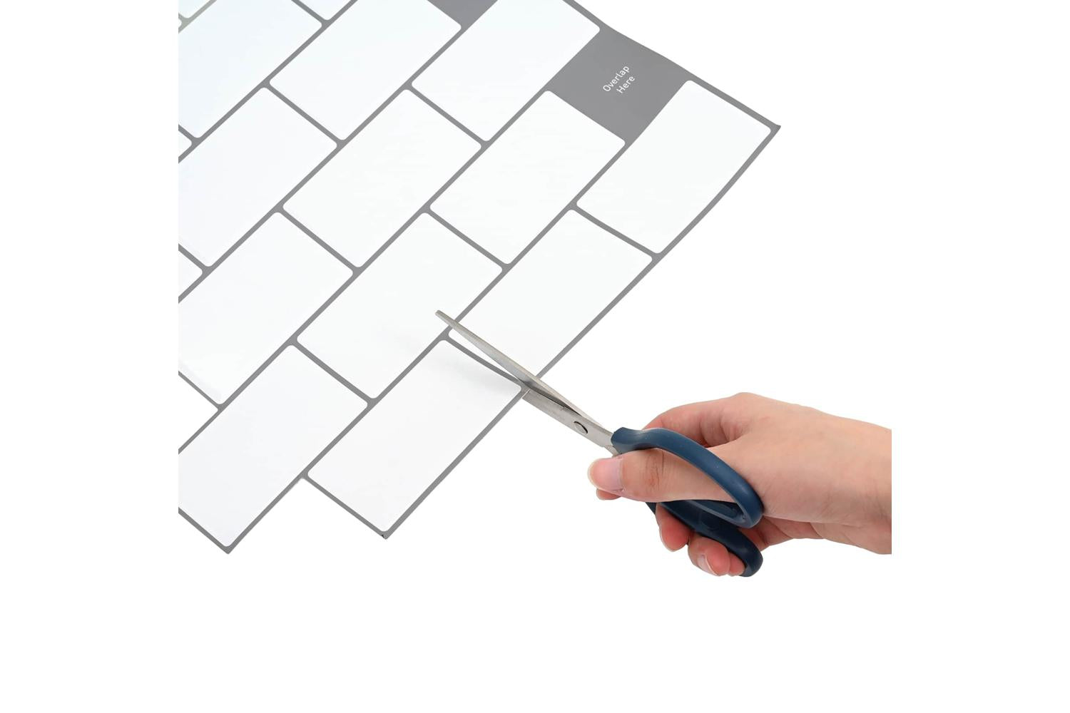 Vidaxl Subway Tile 10 Pcs White Grey 30 X 30 Cm Polyurethane And Pet-5