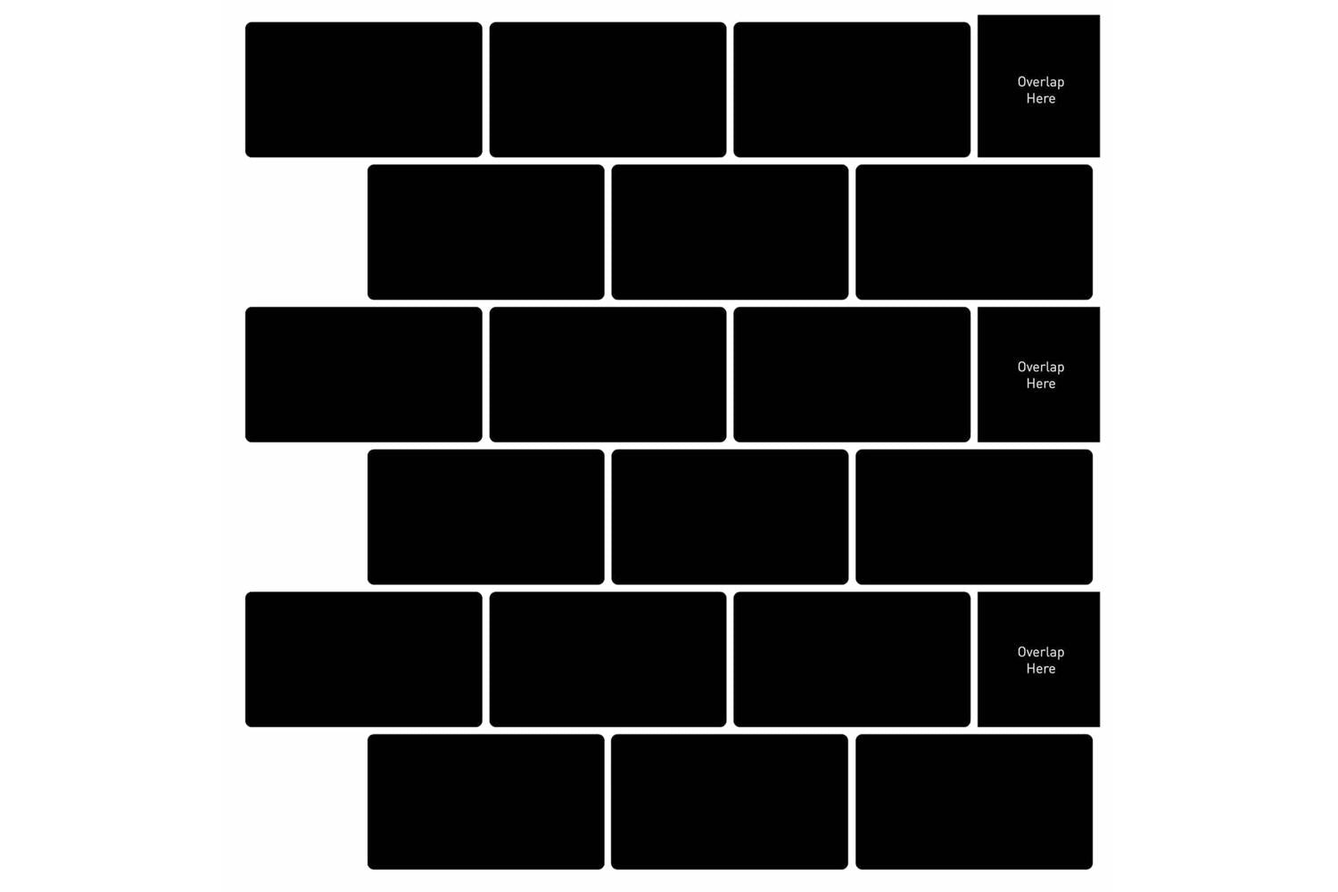 Vidaxl Subway Tile 50 Pcs Black 30 X 30 Cm Polyurethane And Pet