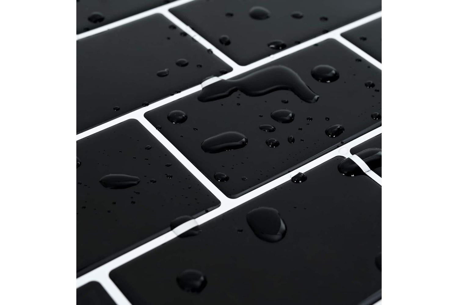 Vidaxl Subway Tile 50 Pcs Black 30 X 30 Cm Polyurethane And Pet-8