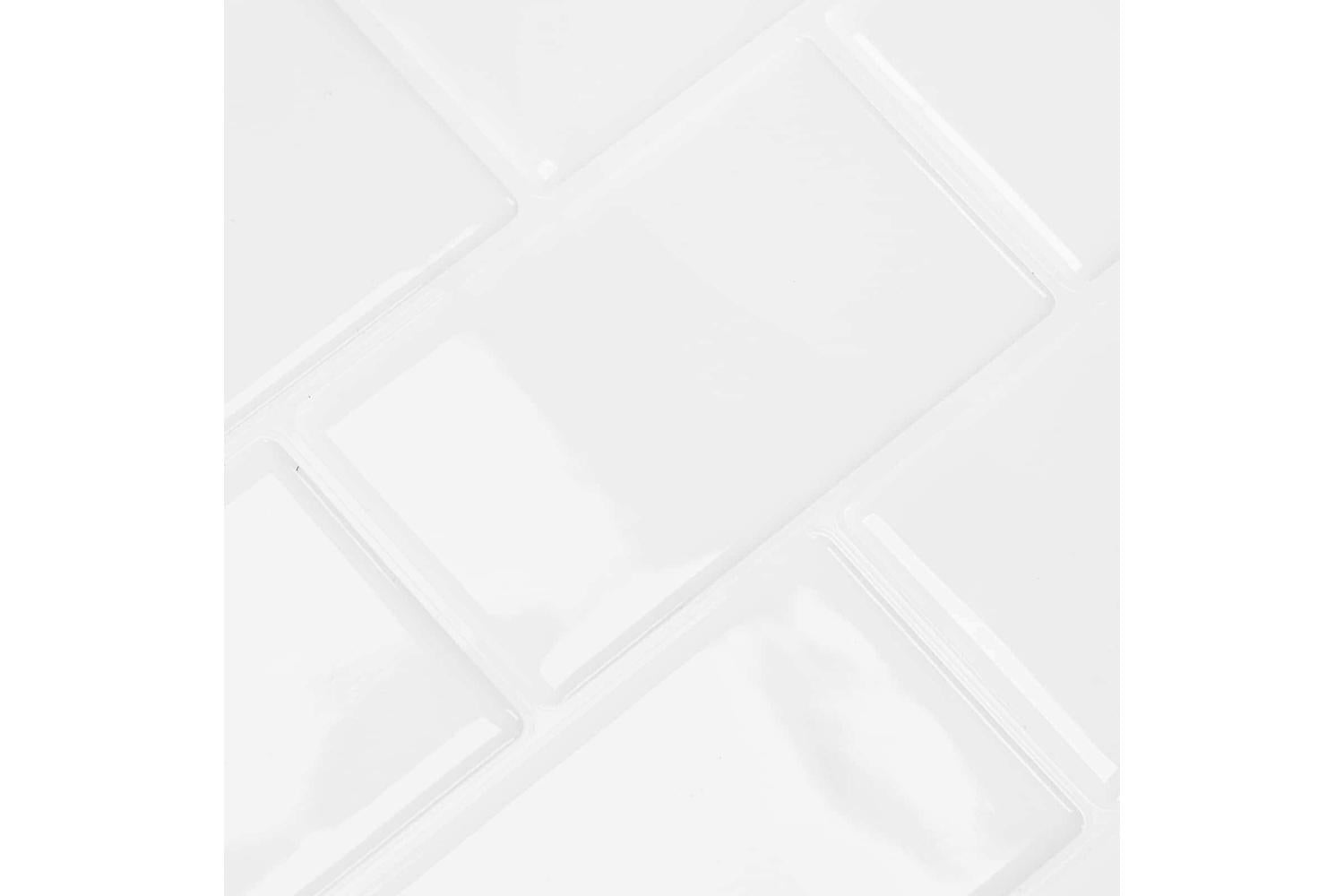 Vidaxl Subway Tile 50 Pcs White 30 X 30 Cm Polyurethane And Pet-9