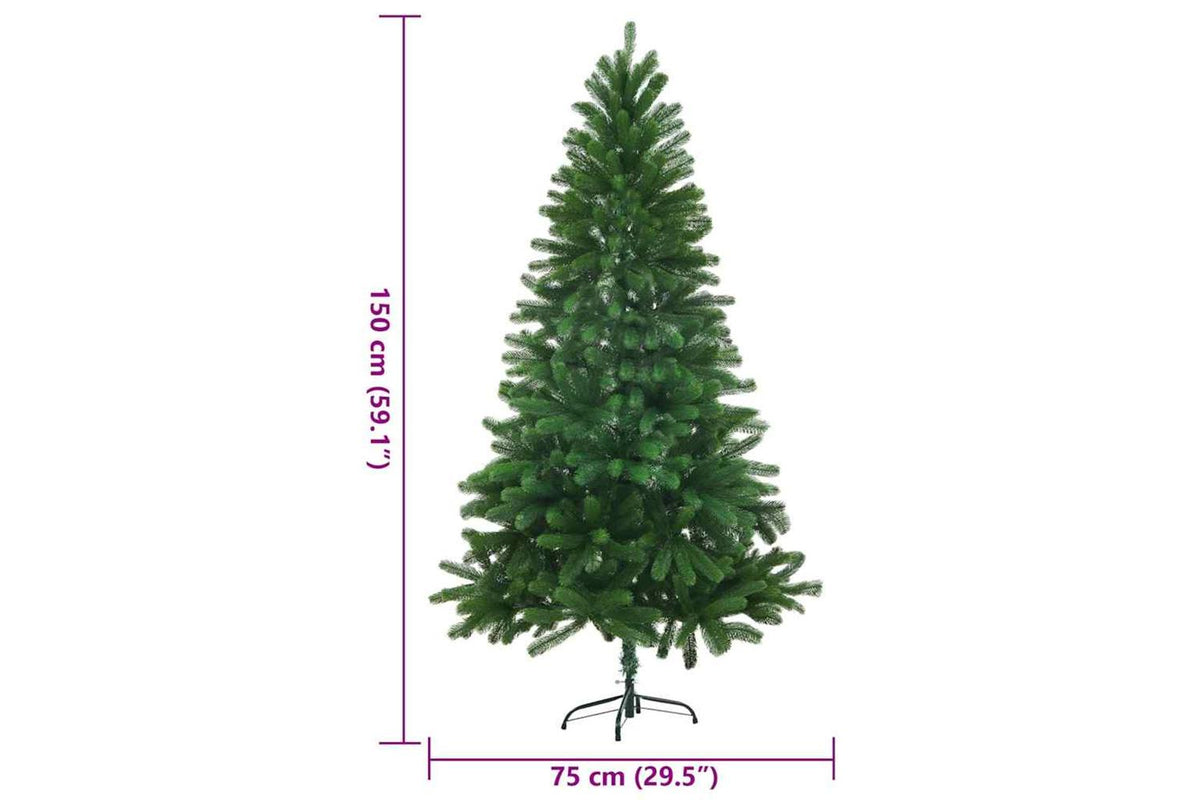 Vidaxl Faux Christmas Tree Lifelike Needles 150 Cm Green-8