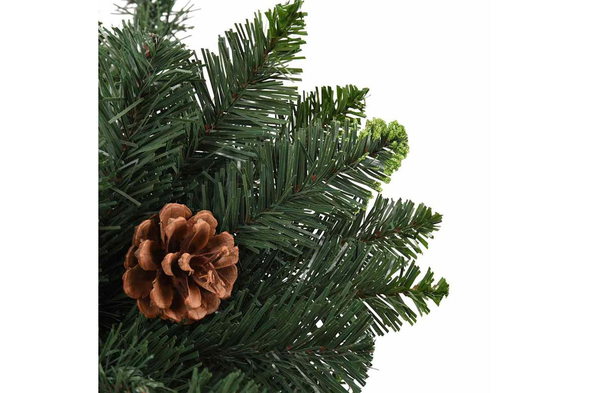 Vidaxl Artificial Christmas Tree With Pinecones Green 180 Cm-4