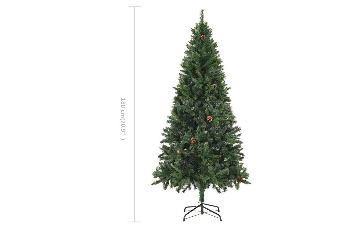 Vidaxl Artificial Christmas Tree With Pinecones Green 180 Cm-8