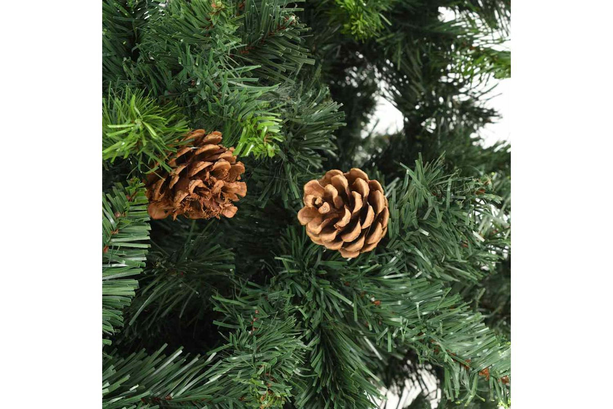 Vidaxl Artificial Christmas Tree With Pinecones Green 210 Cm-5