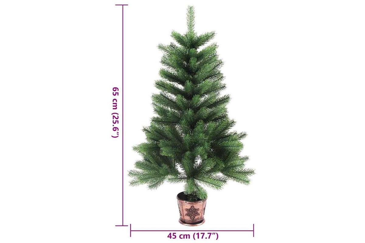 Vidaxl Artificial Christmas Tree Lifelike Needles 65 Cm Green-7