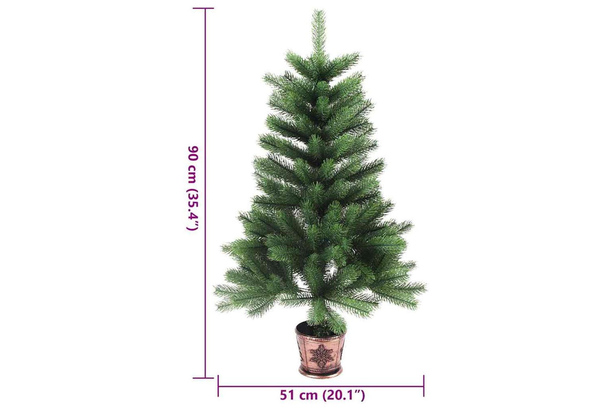 Vidaxl Artificial Christmas Tree Lifelike Needles 90 Cm Green-7