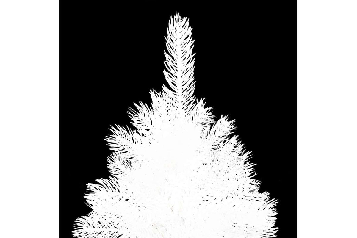 Vidaxl Artificial Pre-lit Christmas Tree With Ball Set White 210 Cm-10