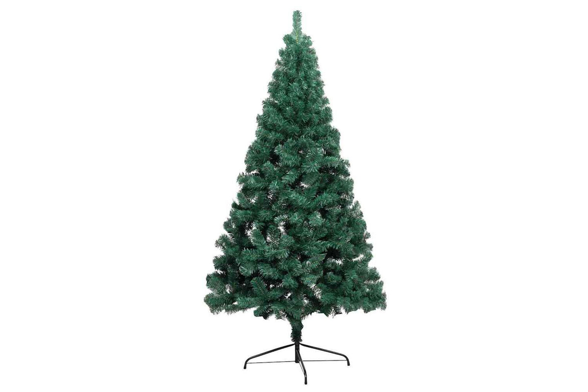Vidaxl Artificial Half Pre-lit Christmas Tree Ball Set Green 120 Cm-2