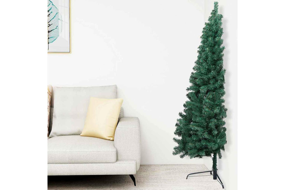 Vidaxl Artificial Half Pre-lit Christmas Tree Ball Set Green 120 Cm-4