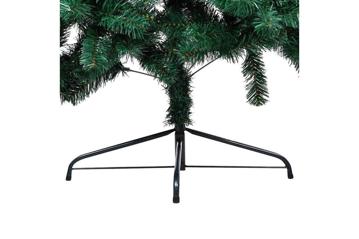 Vidaxl Artificial Half Pre-lit Christmas Tree Ball Set Green 180 Cm-8