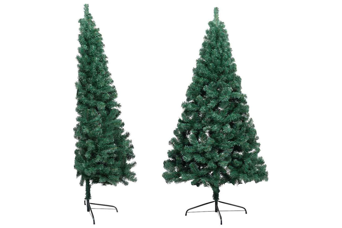 Vidaxl Artificial Half Pre-lit Christmas Tree Ball Set Green 240 Cm-3