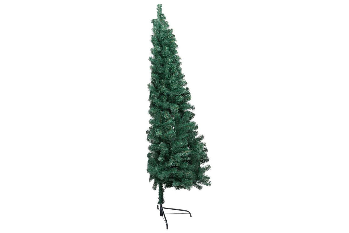 Vidaxl Artificial Half Pre-lit Christmas Tree Ball Set Green 240 Cm-5
