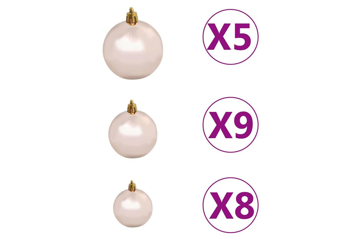 Vidaxl Artificial Pre-lit Christmas Tree Ball Set 150 Cm 380 Branches-7