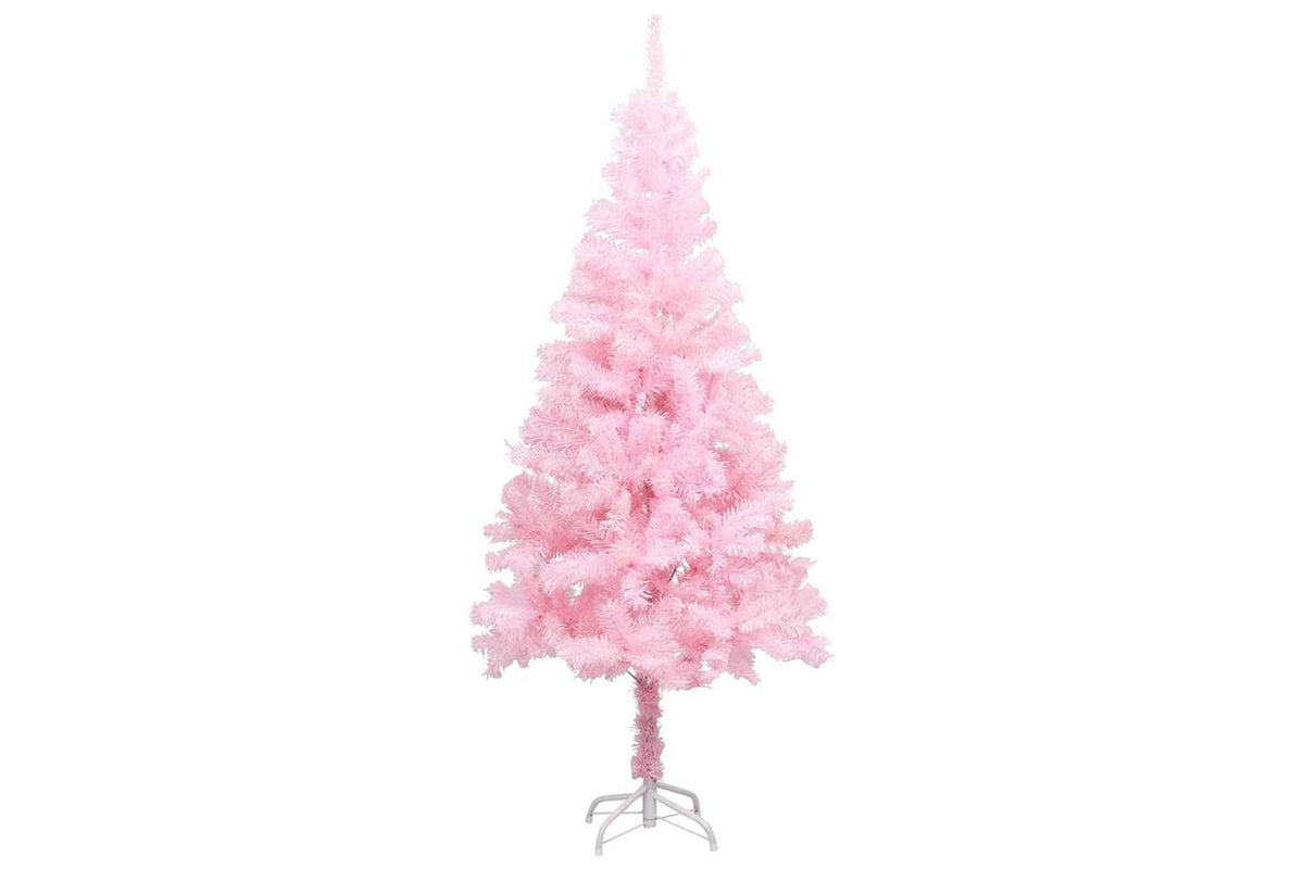 Vidaxl Artificial Pre-lit Christmas Tree With Ball Set Pink 120 Cm Pvc-2