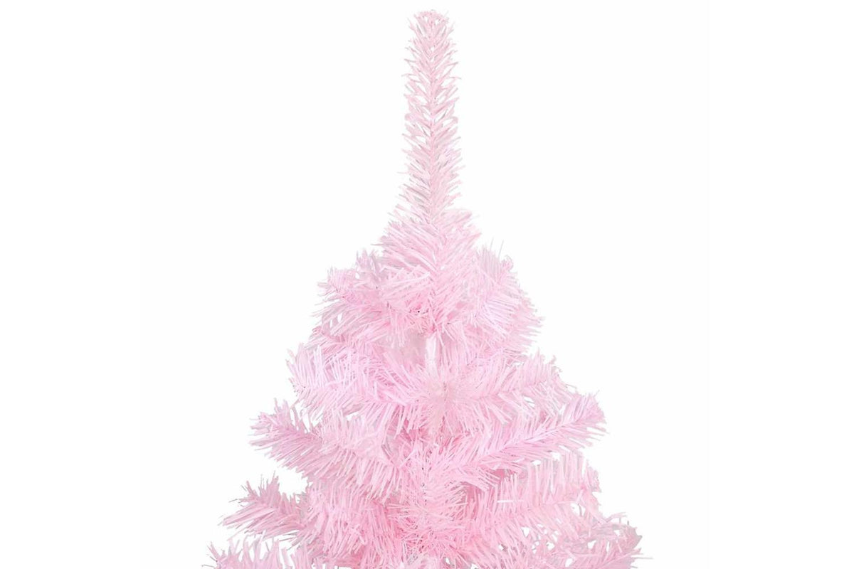 Vidaxl Artificial Pre-lit Christmas Tree With Ball Set Pink 120 Cm Pvc-10