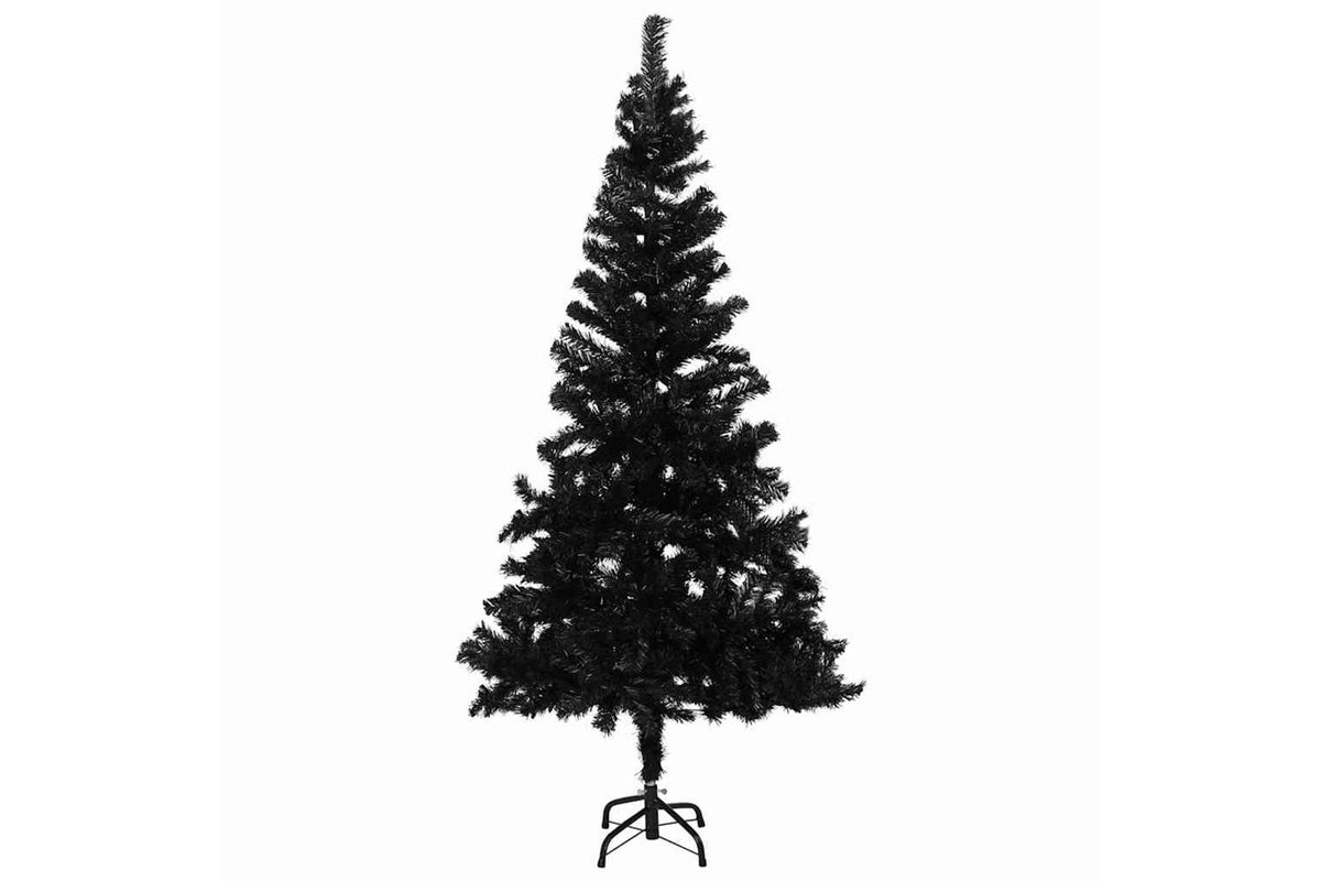 Vidaxl Artificial Pre-lit Christmas Tree With Ball Set Black 150cm Pvc-2