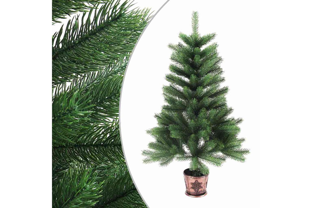 Vidaxl Artificial Pre-lit Christmas Tree With Ball Set 90 Cm Green-2