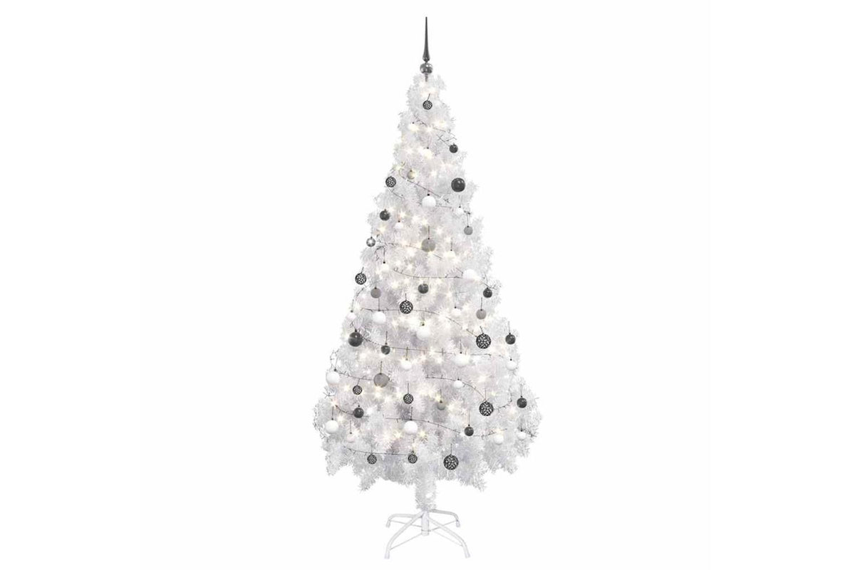 Vidaxl Artificial Pre-lit Christmas Tree Ball Set 180 Cm 620 Branches