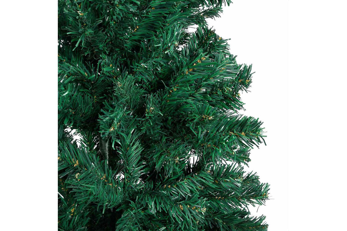 Vidaxl Artificial Pre-lit Christmas Tree With Ball Set Green 210cm Pvc-10