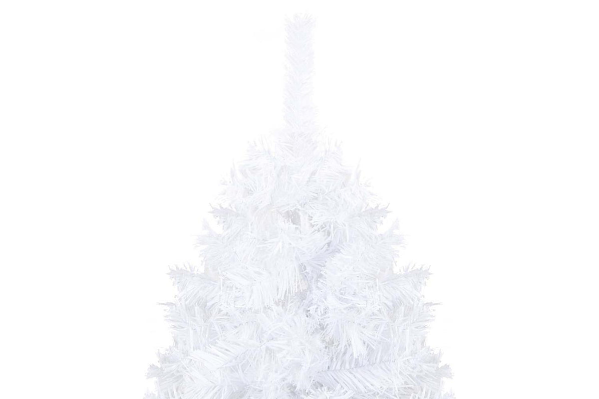 Vidaxl Artificial Pre-lit Christmas Tree With Ball Set White 210cm Pvc-10