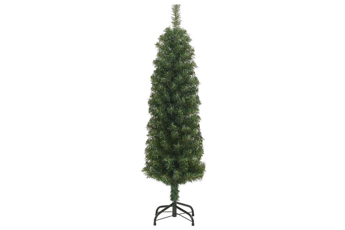 Vidaxl Slim Artificial Christmas Tree With Stand Green 150 Cm Pvc-3