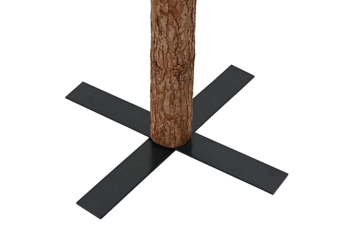 Vidaxl Slim Christmas Tree With Real Wood And White Snow Green 180 Cm-6