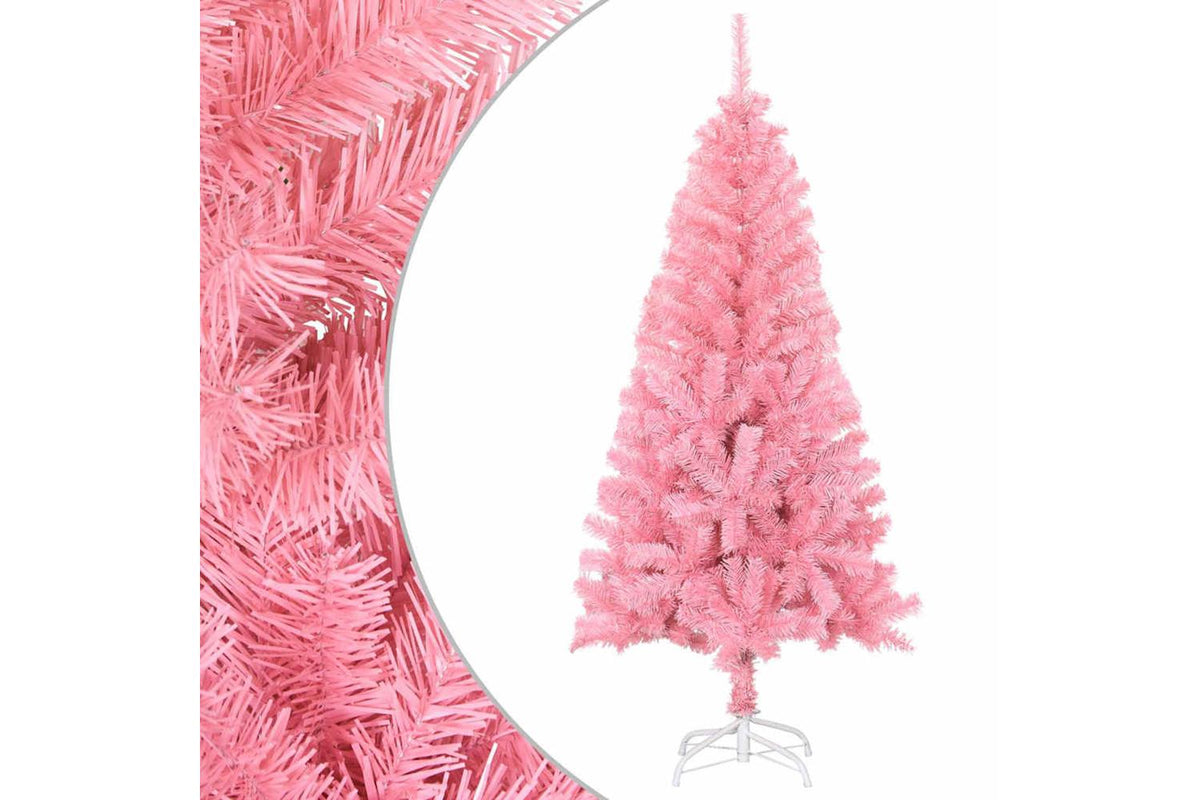 Vidaxl Artificial Christmas Tree With Stand Pink 150 Cm Pvc