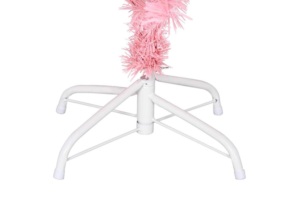 Vidaxl Artificial Christmas Tree With Stand Pink 150 Cm Pvc-5