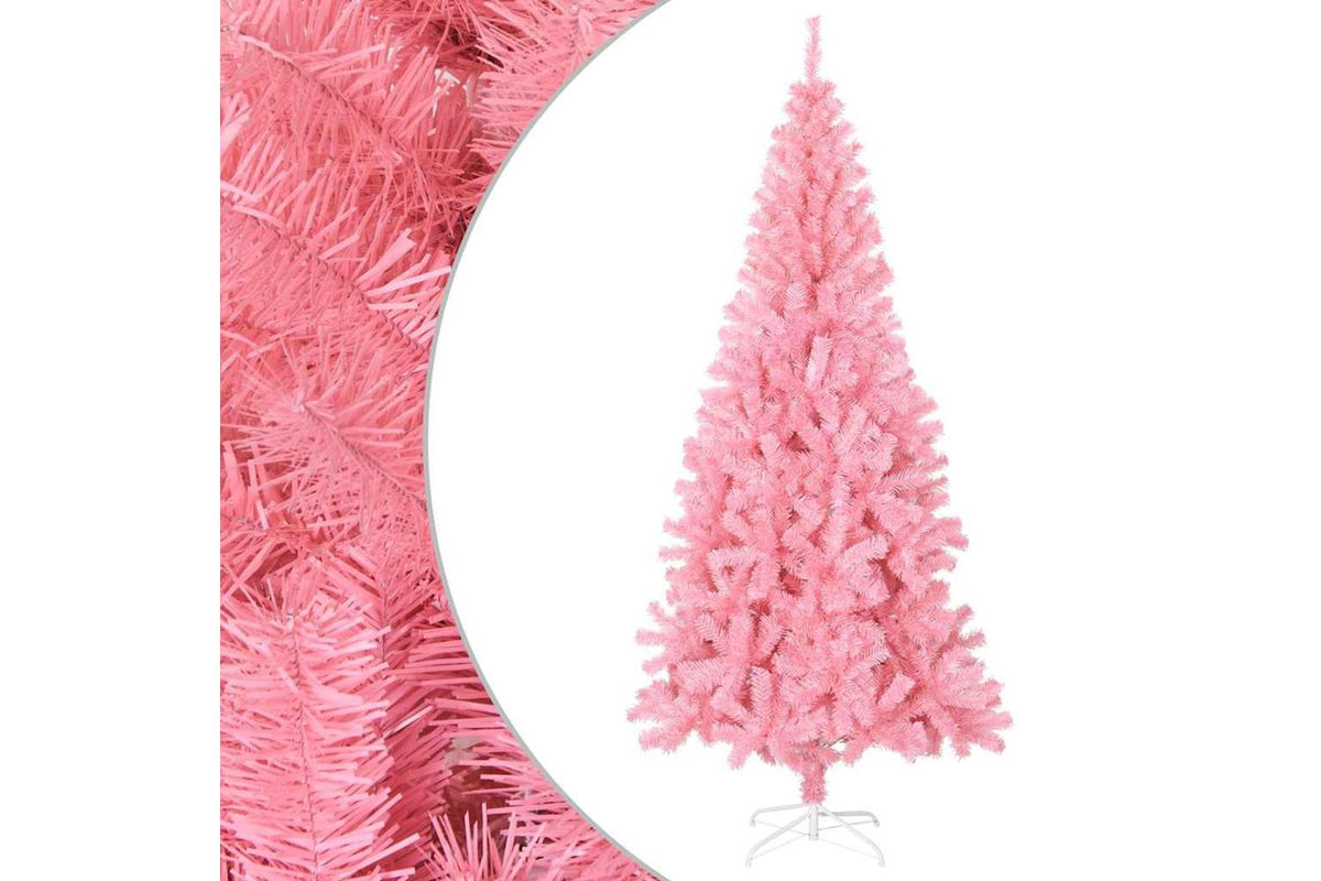 Vidaxl Artificial Christmas Tree With Stand Pink 180 Cm Pvc