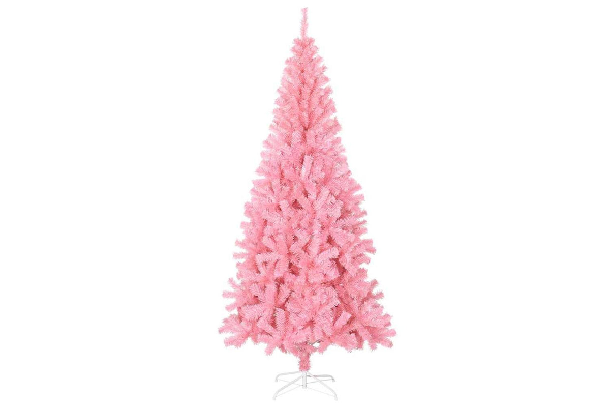 Vidaxl Artificial Christmas Tree With Stand Pink 210 Cm Pvc-3