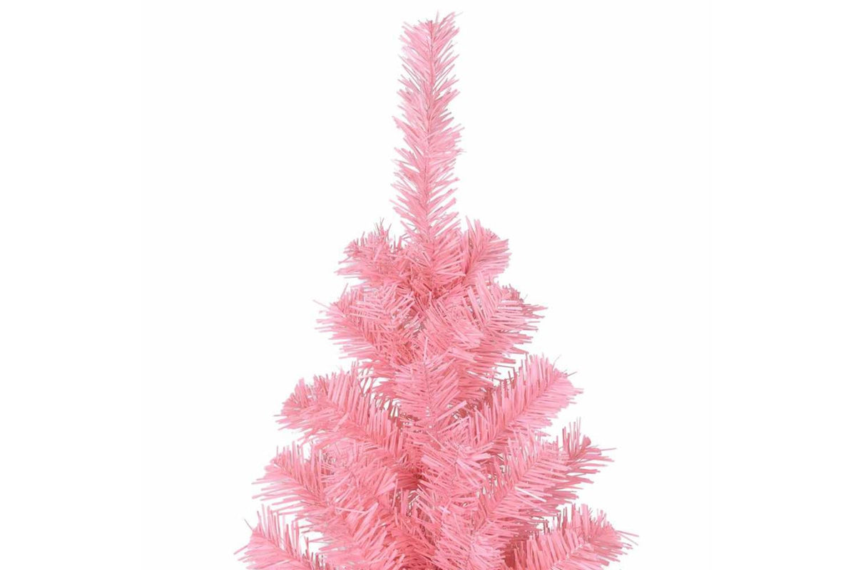 Vidaxl Artificial Christmas Tree With Stand Pink 210 Cm Pvc-4