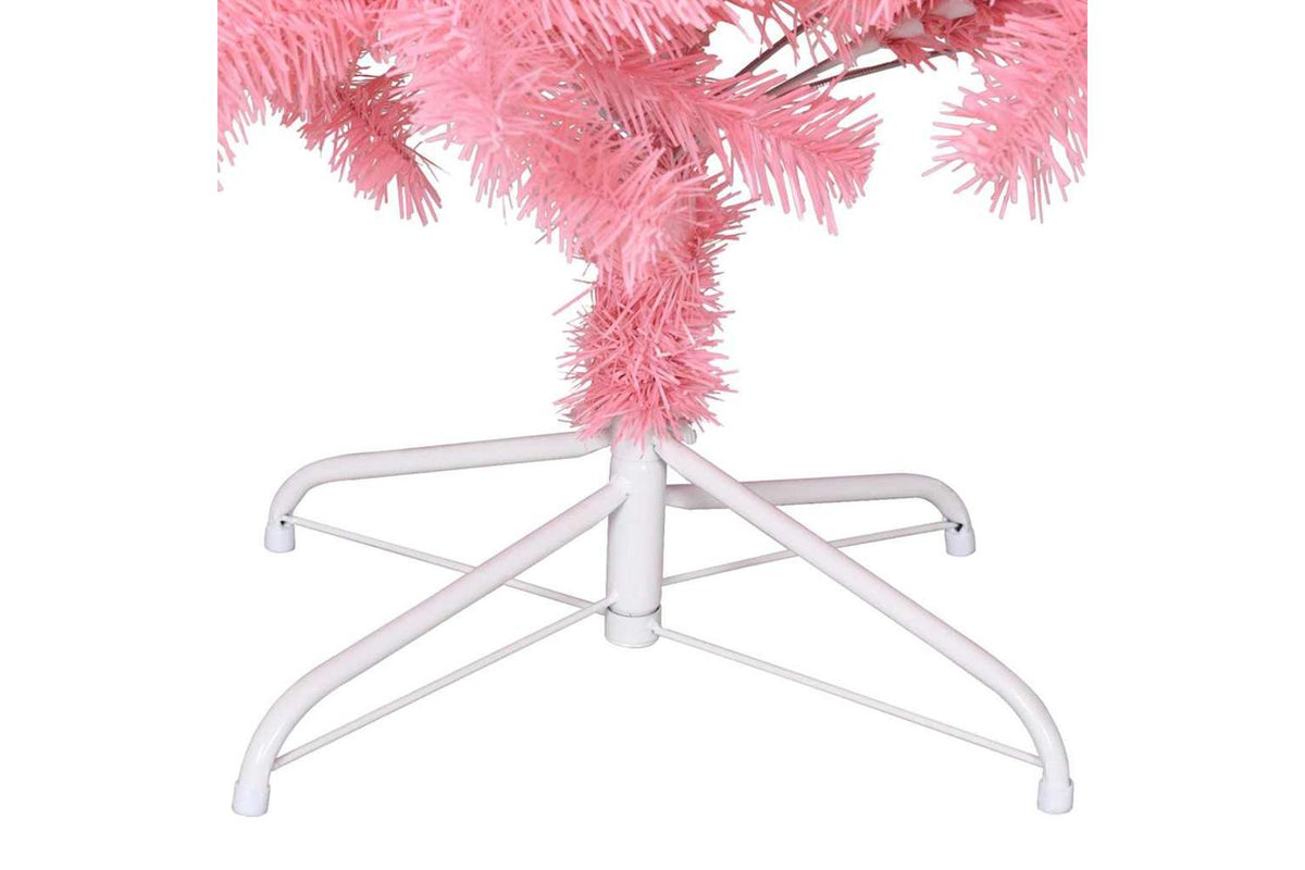 Vidaxl Artificial Christmas Tree With Stand Pink 210 Cm Pvc-6