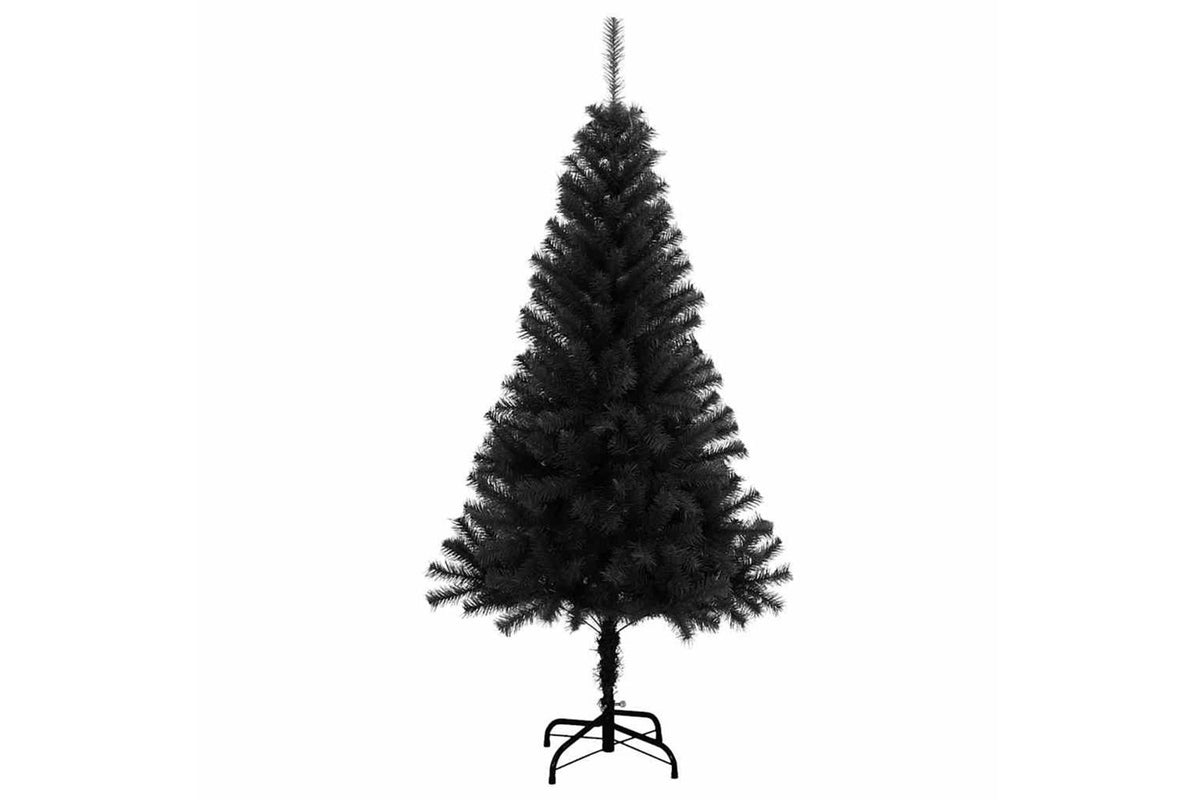 Vidaxl Artificial Christmas Tree With Stand Black 150 Cm Pvc-3