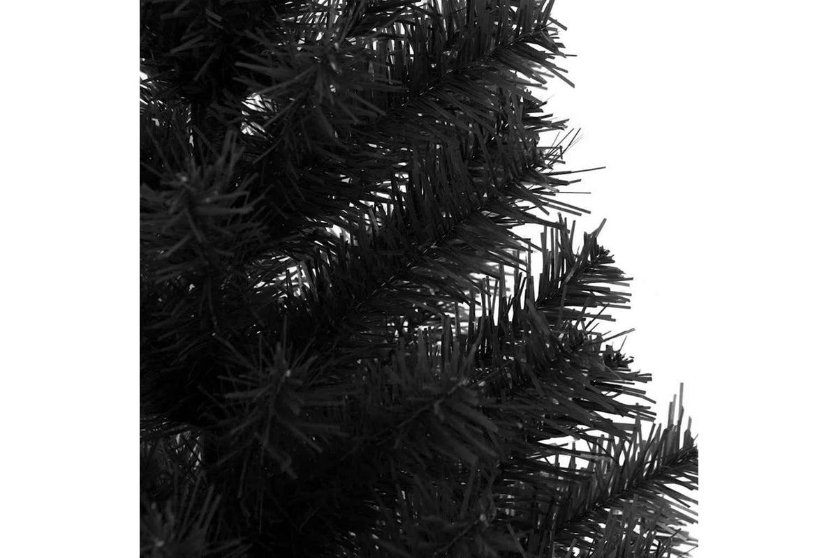 Vidaxl Artificial Christmas Tree With Stand Black 150 Cm Pvc-5