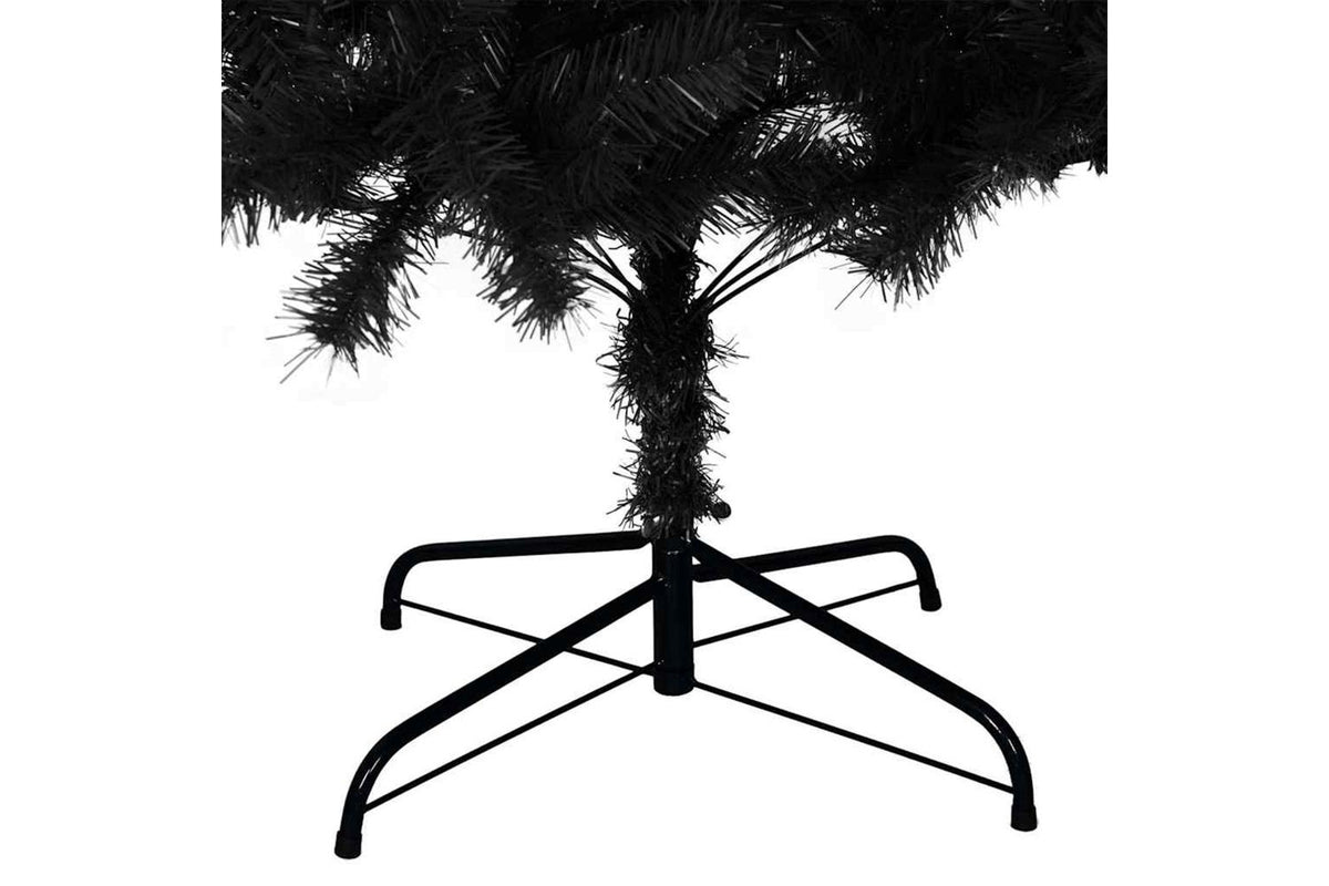 Vidaxl Artificial Christmas Tree With Stand Black 180 Cm Pvc-6